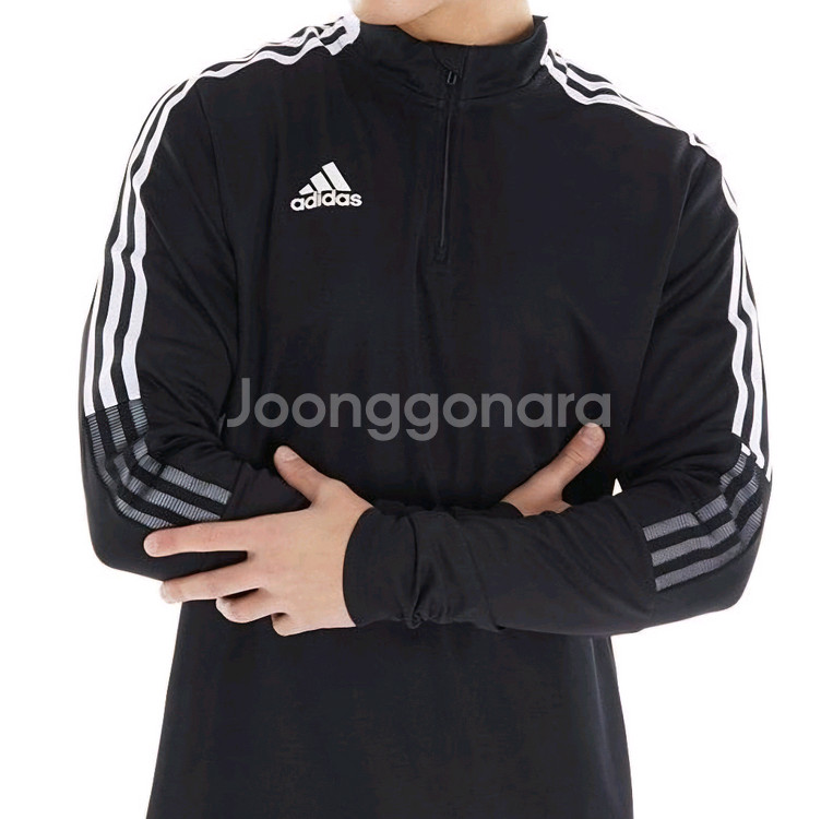 XL/아디다스 티로21 집업 트레이닝탑 긴팔 티셔츠--0