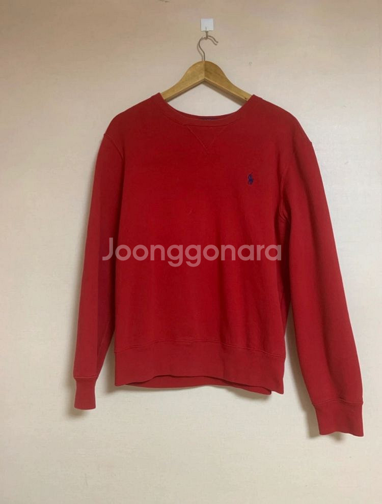 폴로 랄프로렌 맨투맨 레드 M--0