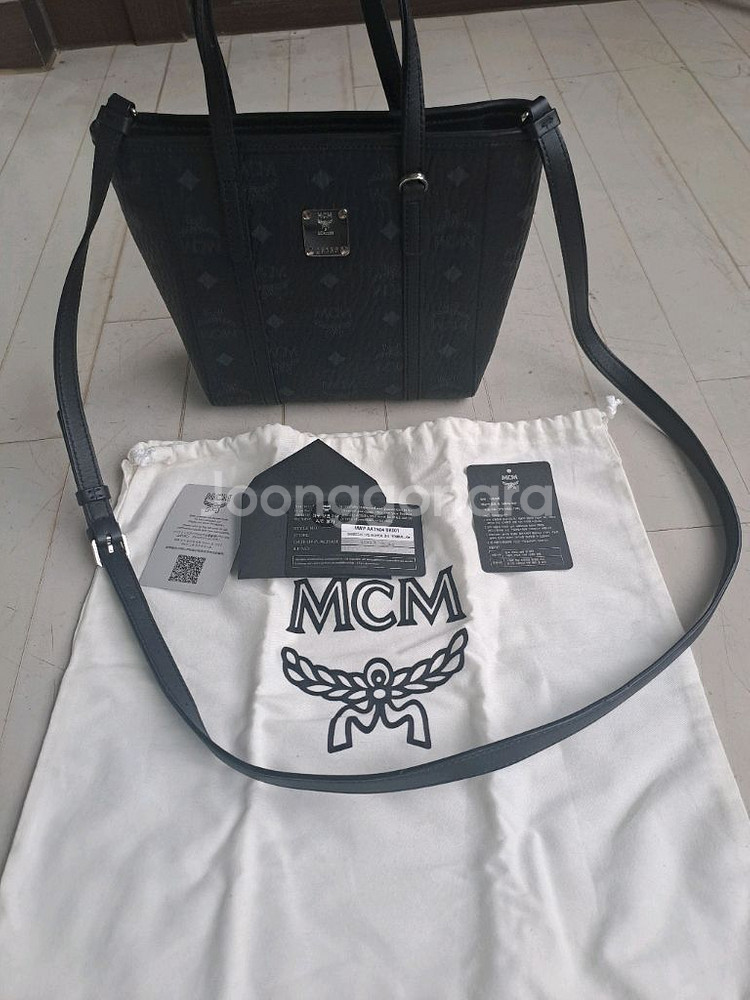 MCM 토트백 블랙 색상--0