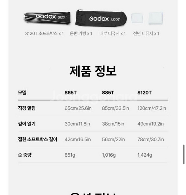 고독스 S120T 퀵 릴리즈 소프트박스--1