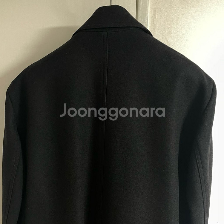 엘무드 남성 울 더블롱코트 블랙--3