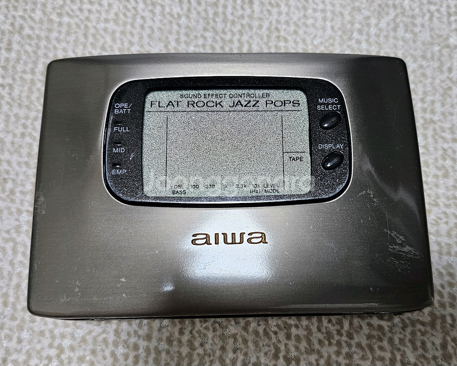 aiwa px1000 아이와 카세트 워크맨 수리 필요--0