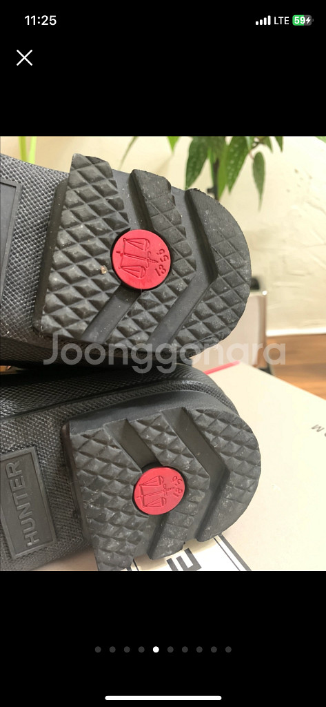 헌터 오리지널 첼시 레인부츠 남성 블랙 색상 270mm--2