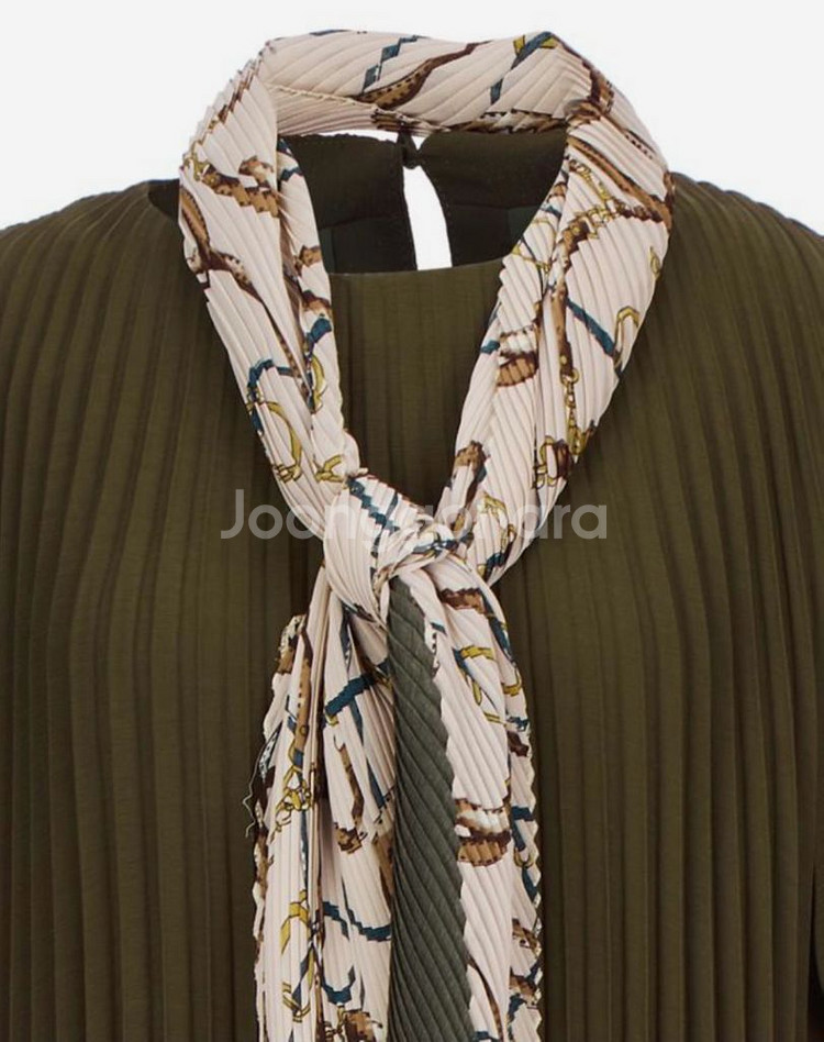 닥스 레이디스 스카프 세트 아코디언 플리츠 원피스 플플--3