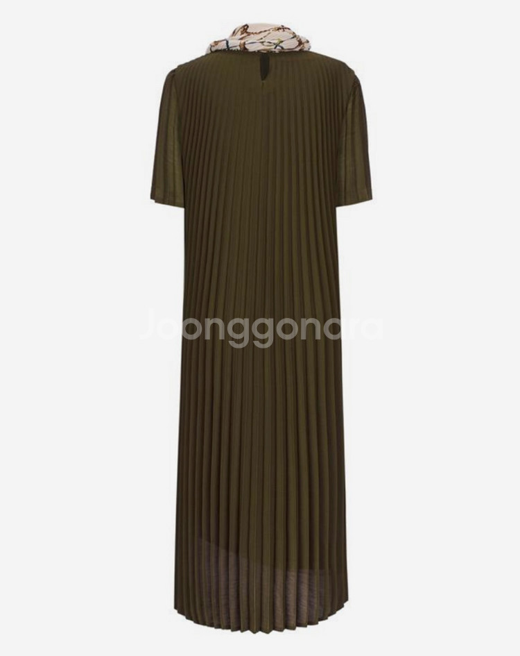 닥스 레이디스 스카프 세트 아코디언 플리츠 원피스 플플--2