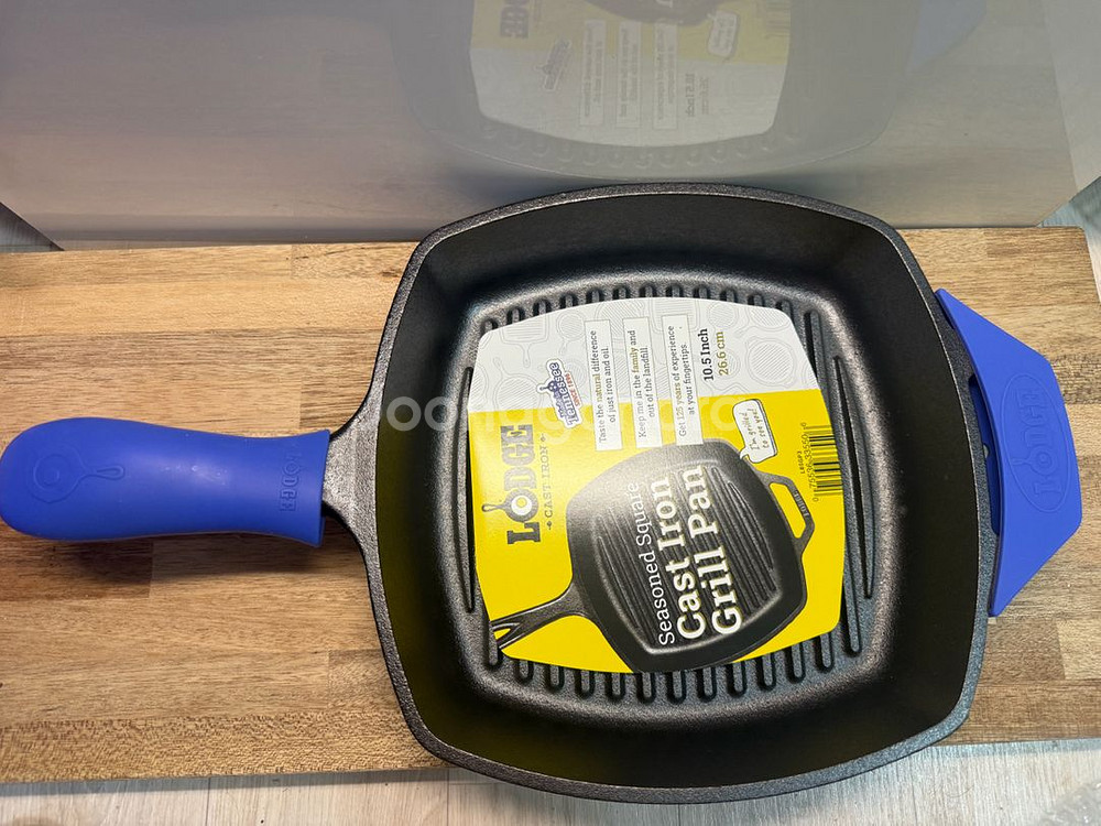 롯지 사각 그릴팬 10.5인치 26.6cm 주물 그릴팬--0