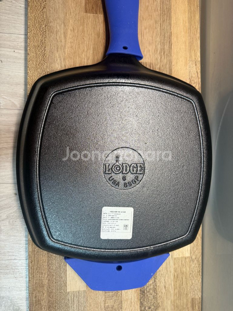 롯지 사각 그릴팬 10.5인치 26.6cm 주물 그릴팬--2