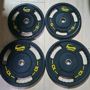 (상태 좋음) 경량 원판 헬스프라자 우레탄 30kg