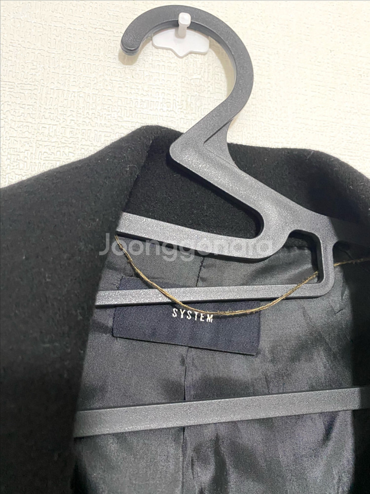 시스템 캐시미어 혼방 핸드메이드 코트--1