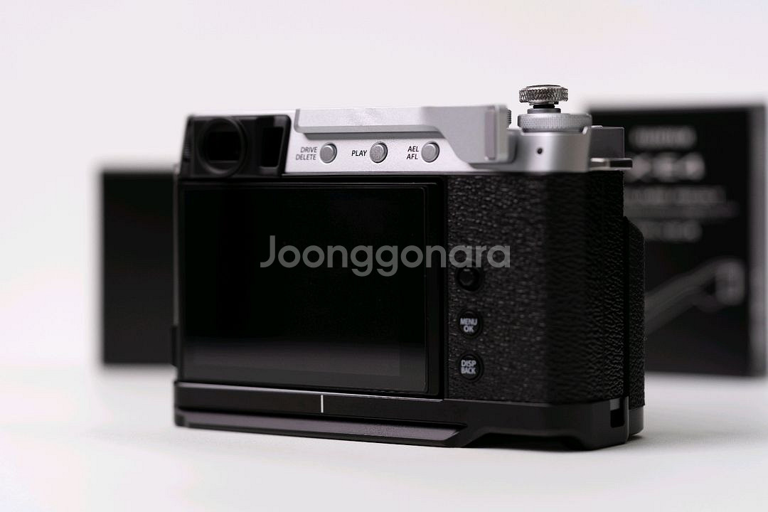 후지필름 x-e4실버, xf27mm r wr렌즈, 그립--3