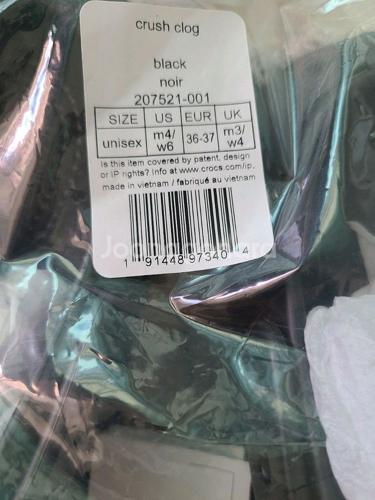 CROCS 크록스 6 크러쉬 클로그 230 블랙--1