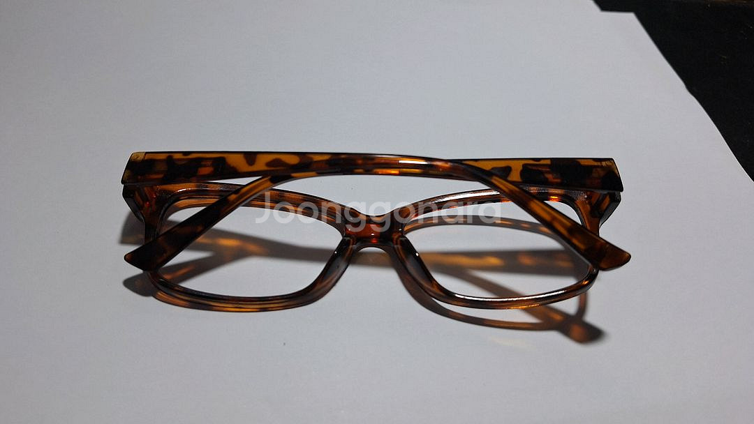 클래식 브라운 호피 일본 빈티지 안경테 레트로--1