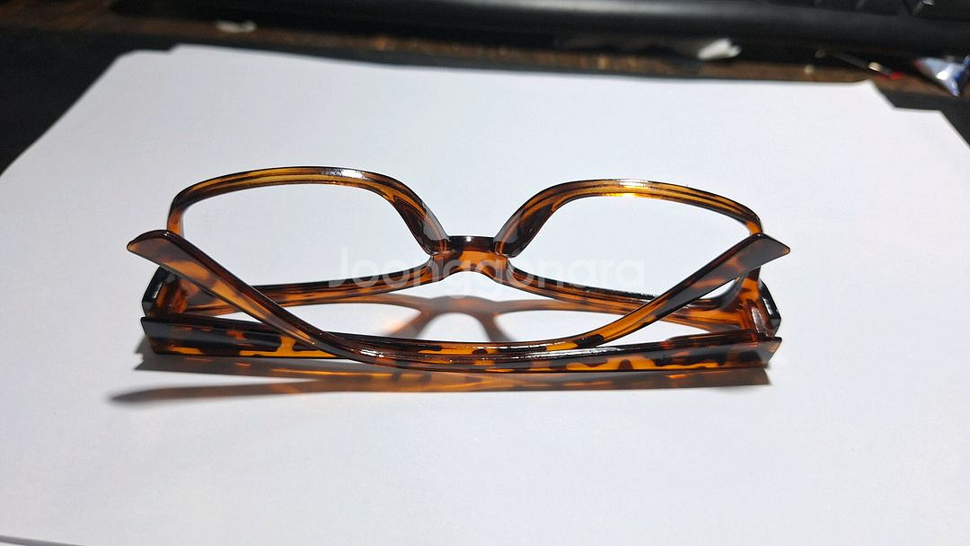 클래식 브라운 호피 일본 빈티지 안경테 레트로--2