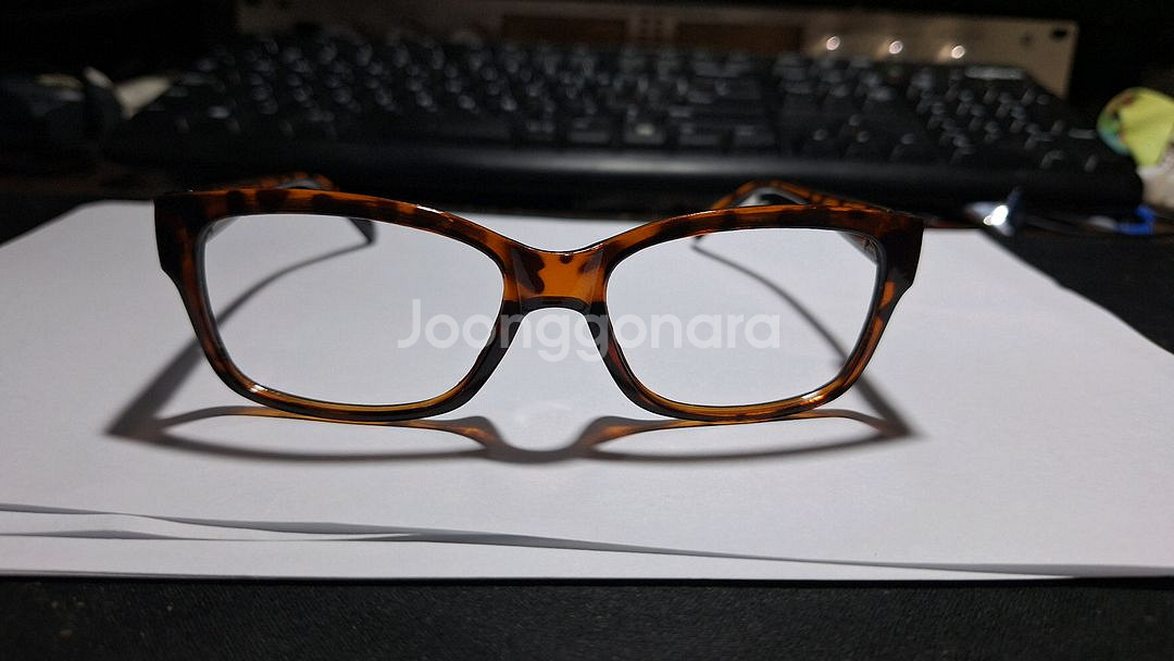 클래식 브라운 호피 일본 빈티지 안경테 레트로--4