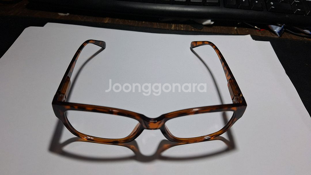 클래식 브라운 호피 일본 빈티지 안경테 레트로--5