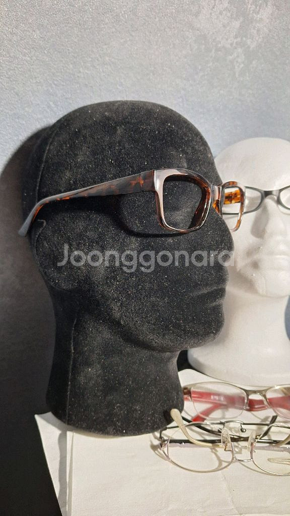 클래식 브라운 호피 일본 빈티지 안경테 레트로--6