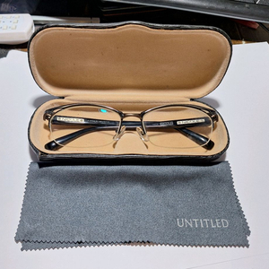 일본 빈티지 NICOLE 13212 티타늄 반무테 안경