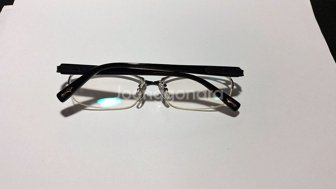 일본 빈티지 NICOLE 13212 티타늄 반무테 안경--2