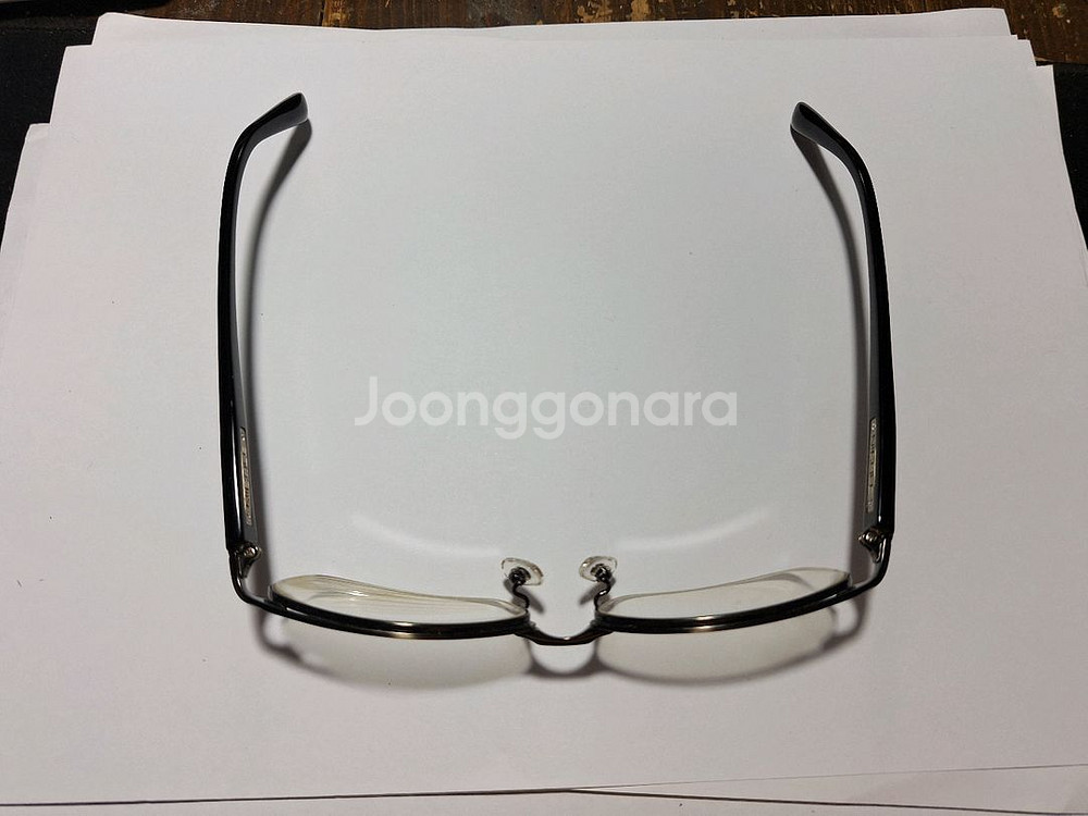 일본 빈티지 NICOLE 13212 티타늄 반무테 안경--3