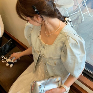 바이씨니 스퀘어반팔청 자켓 새상품