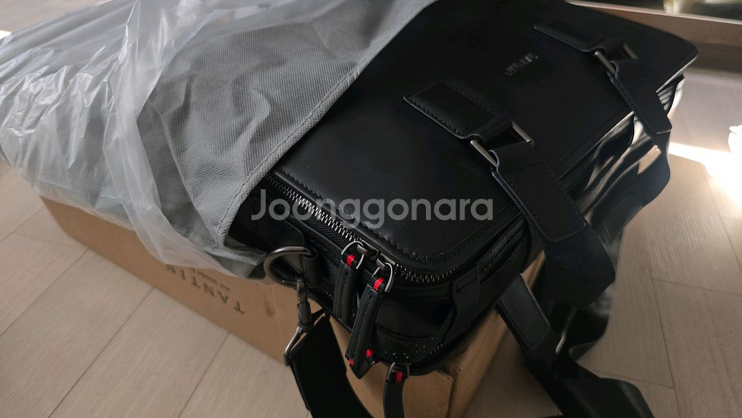 탄틴 천연 소가죽 서류가방 블랙 (일주일 사용)--8