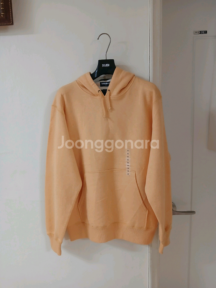 새제품 유니클로 기모 후드 티 가슴단면 55정도--0