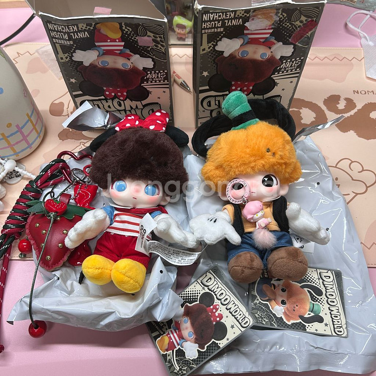 일괄할인 정품 팝마트 디무 미니 구피 인형키링 팝핀증정--0