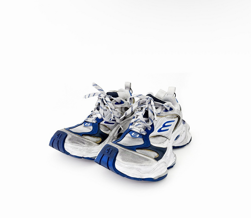 41] BB 발렌시아가 남성 카고 스니커즈 그레이 블루--2