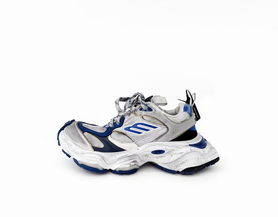 41] BB 발렌시아가 남성 카고 스니커즈 그레이 블루--0