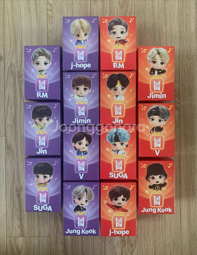 BTS 맥도날드 타이니탄 14종 풀세트--0