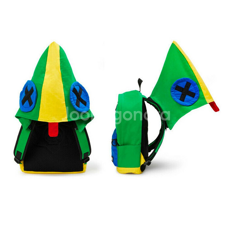 미개봉 브롤스타즈 레온 후드 백팩+토트백+키링 풀세트--2