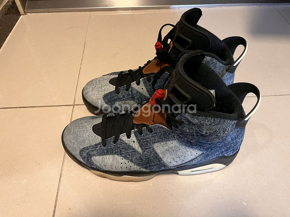 나이키 조던 6 레트로 워시드 데님--2