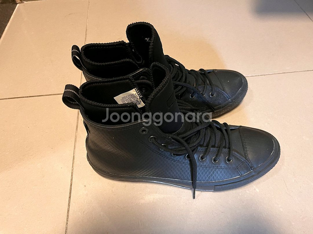 컨버스 척테일러 올스타 2 레더 하이 블랙--2