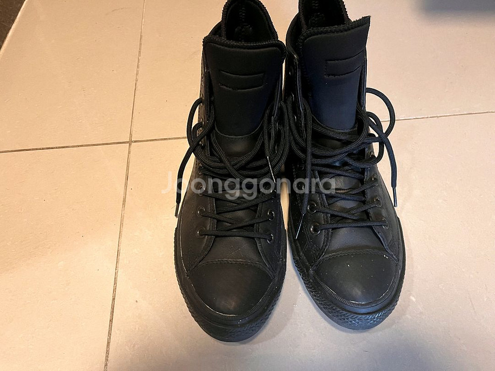 컨버스 척테일러 올스타 2 레더 하이 블랙--0