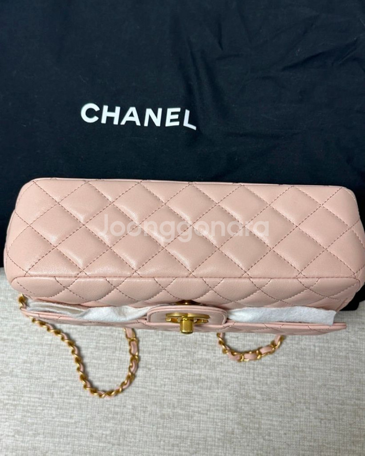 샤넬 시즌백 베이비핑크 탑핸들 백 24년 시즌 백--4