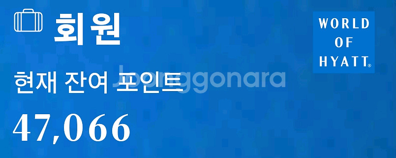 하얏트포인트 47000점 양도--0