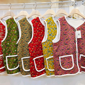 꽃조끼 가슴단면 58cm 가을용 6장 전부