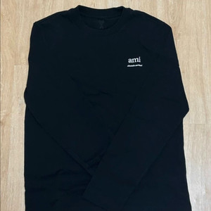 아미 남여공용 블랙 로고 긴팔티셔츠/ UTS224.72