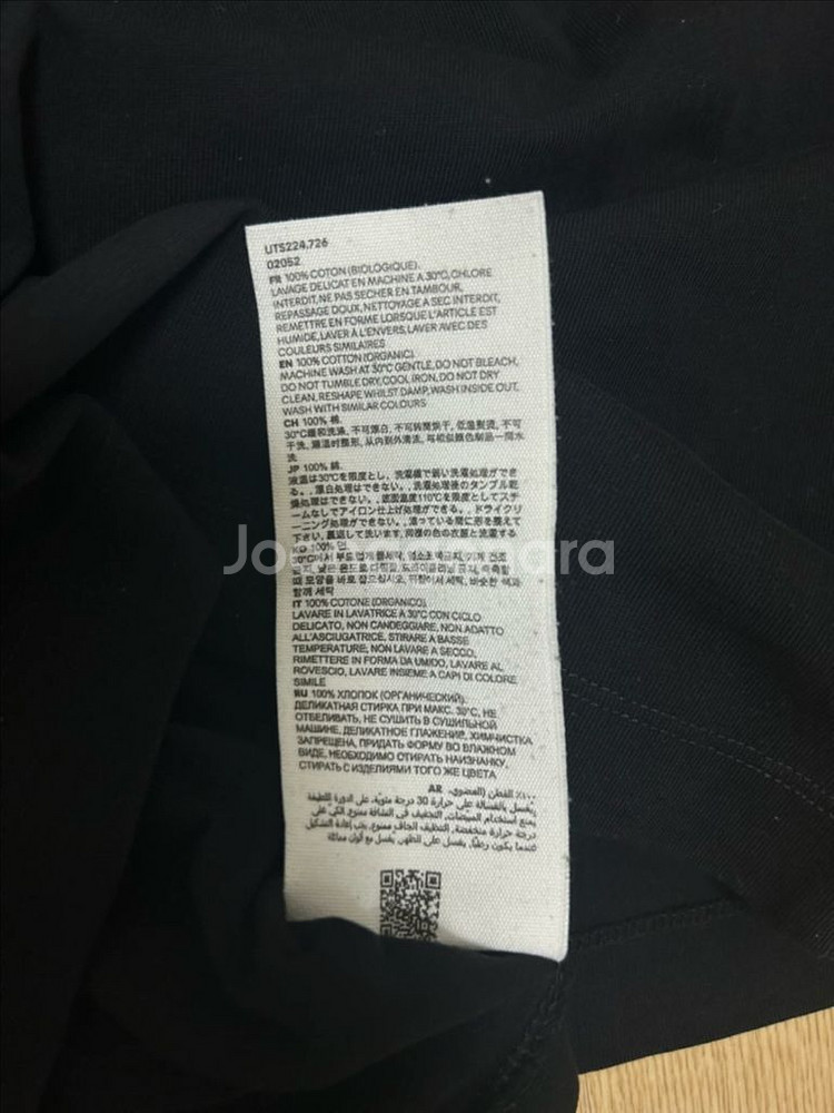 아미 남여공용 블랙 로고 긴팔티셔츠/ UTS224.72--3