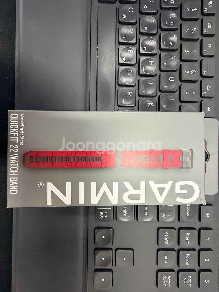 가민 큇핏 22mm 마르샬라그라파이트 밴드--0