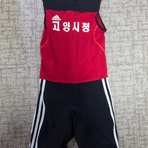 아디다스 역도복 홍색 100 사이즈