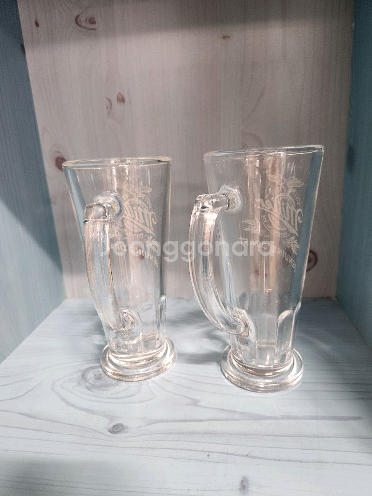 밀러 제뉴인 드래프트 맥주컵 2개--5