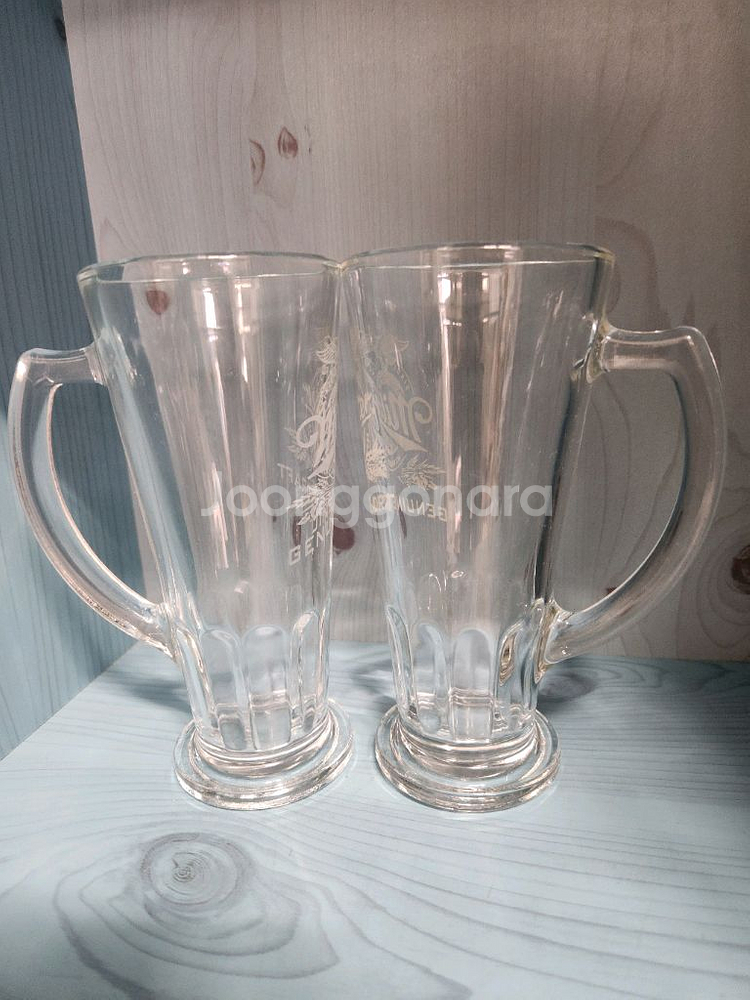 밀러 제뉴인 드래프트 맥주컵 2개--2