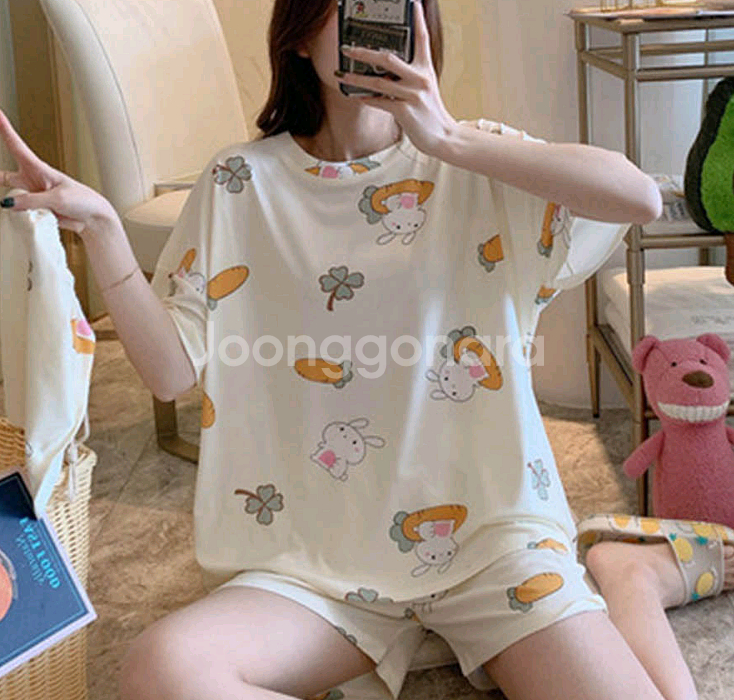 여성 실내복 상하의 세트 free 사이즈--2