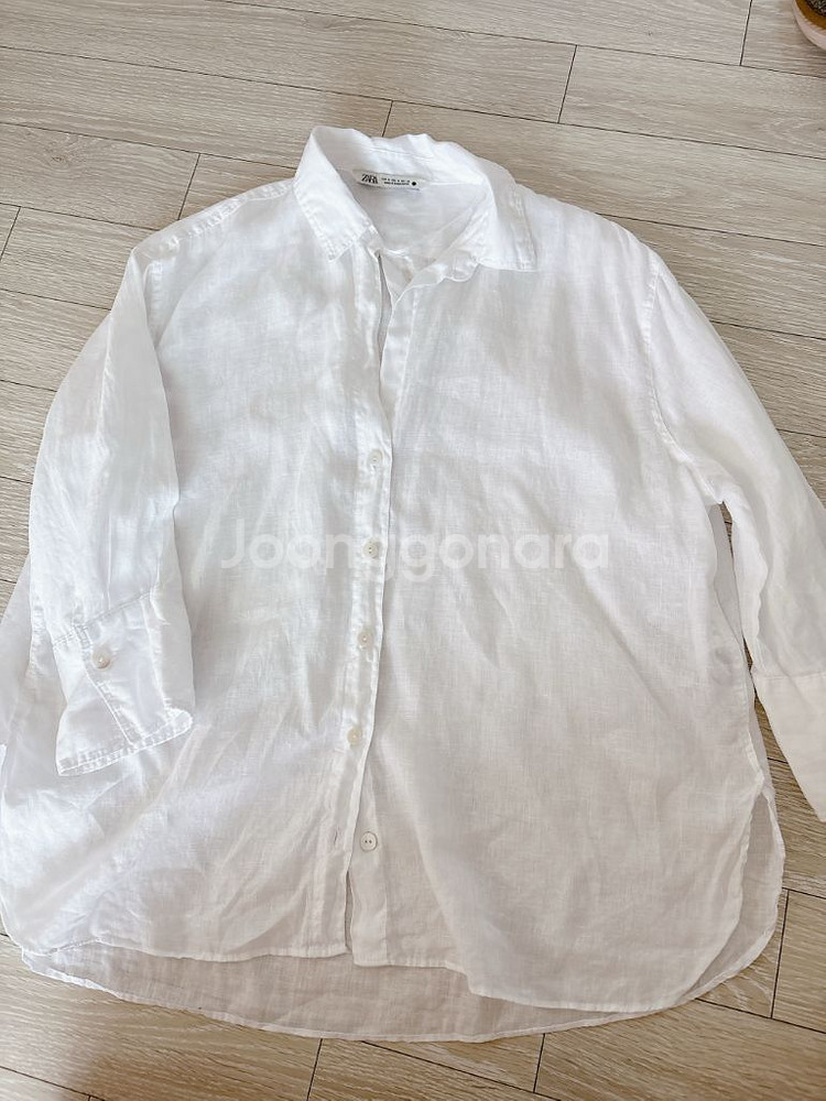 자라 린넨 셔츠 M사이즈 팝니다--0