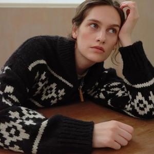 이브세이지 노르딕 니트 집업