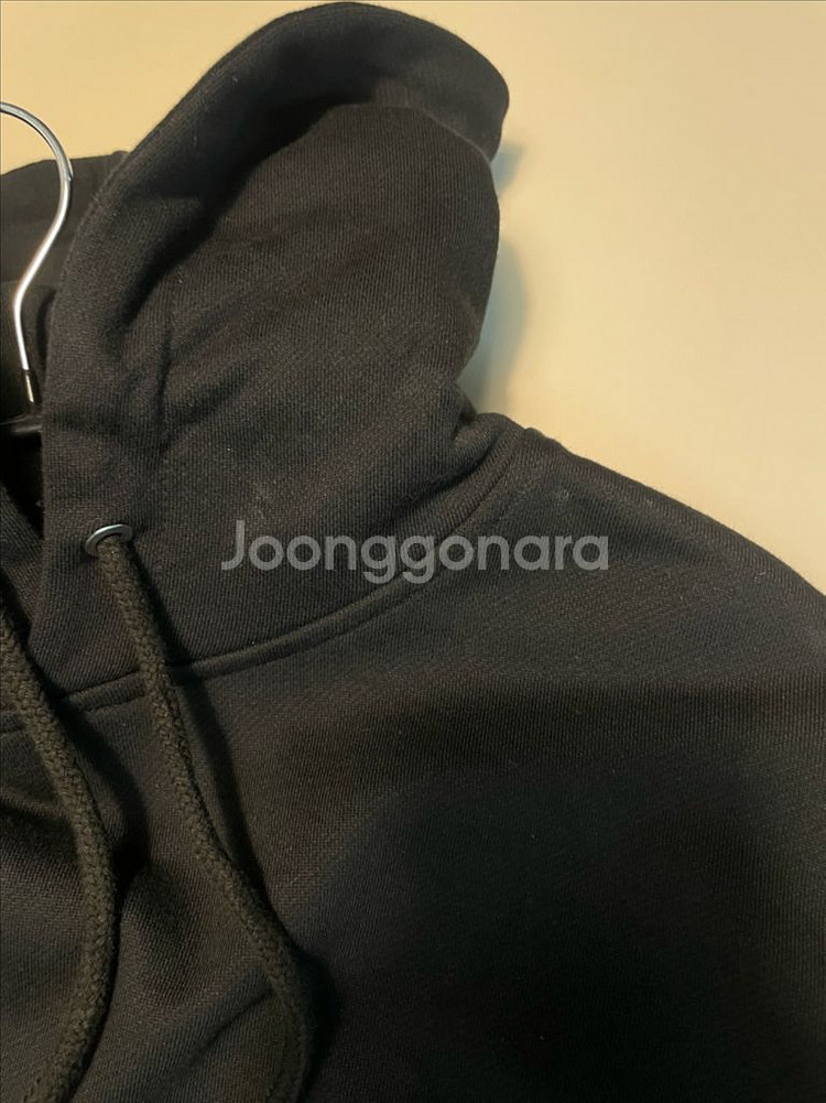 우영미 그래픽 백로고 후드티--7