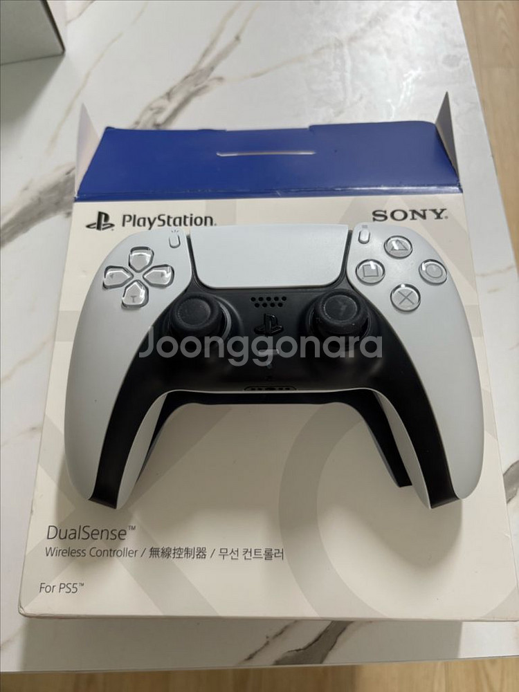 단순개봉 PS5 듀얼센스 무선 컨트롤러 화이트 색상--0