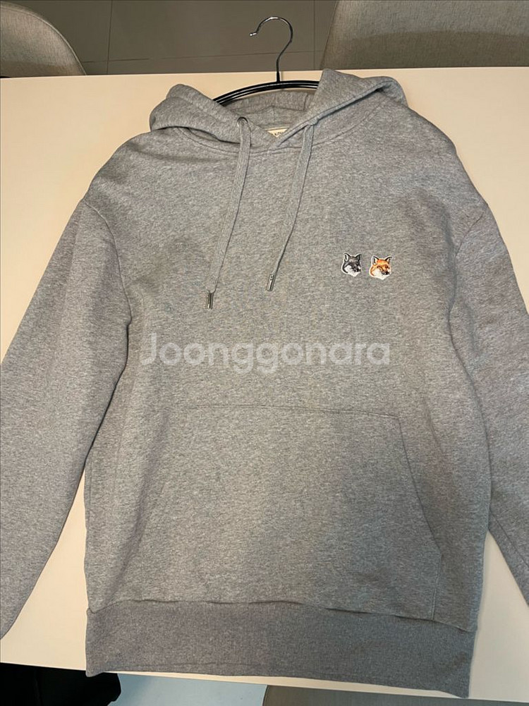 메종키츠네 더블 폭스 헤드 후드티--0