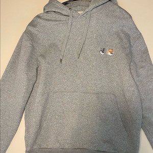 메종키츠네 더블 폭스 헤드 후드티